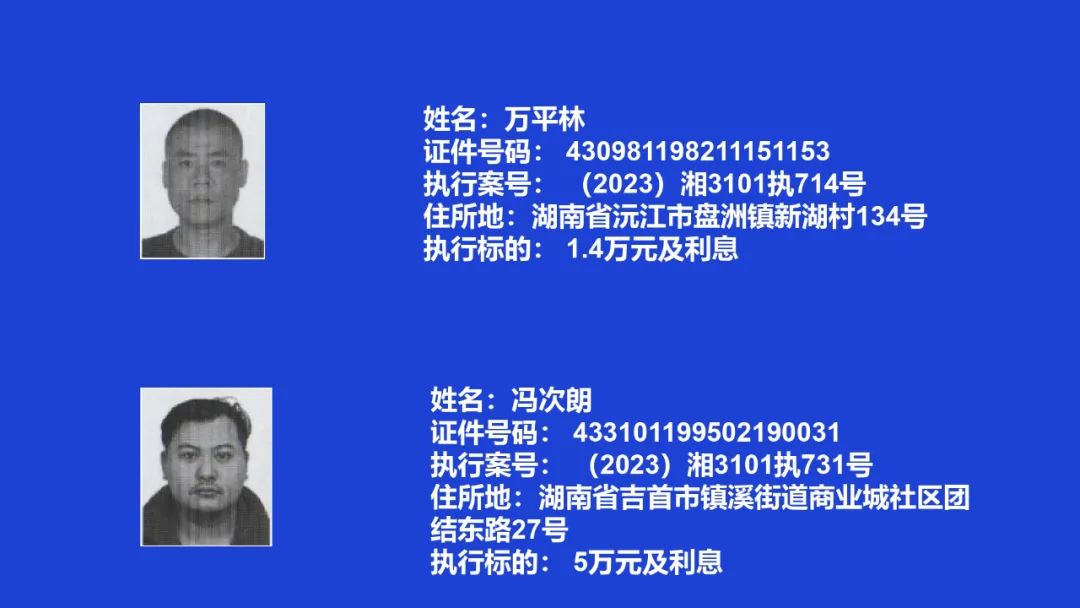失信曝光┃吉首市人民法院关于发布失信被执行人名单信息的公告（第一期）_澎湃号·政务_澎湃新闻-The Paper
