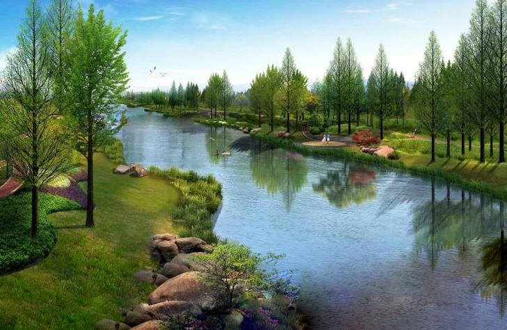 "十四五"期间,浦东新区全面开展骨干河道整治计划,其中外环运河为"一