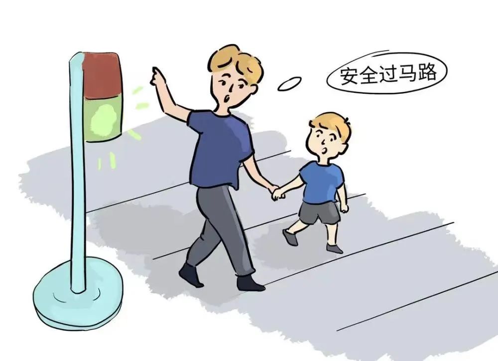 违反交通规则漫画图片