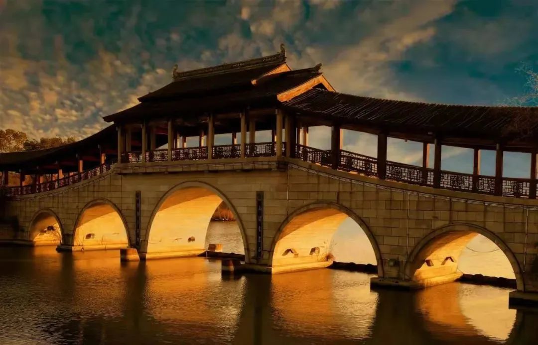 再现"金光穿洞"美景长广溪湿地公园内石塘桥无锡人便收到一份特别的