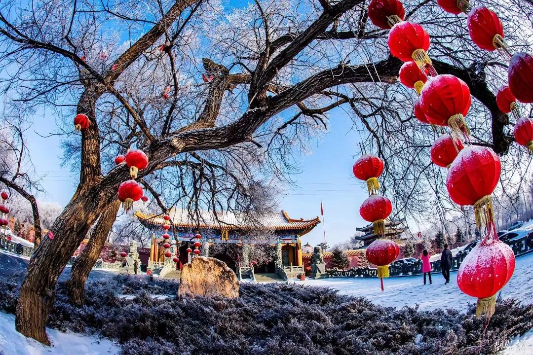 大庆雪景图片