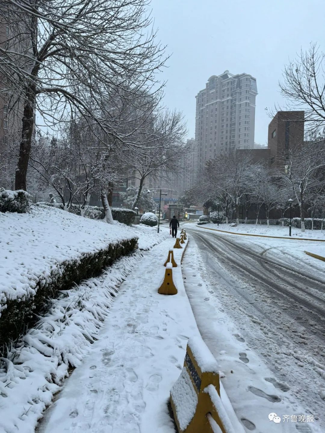 下雪天的朋友圈图片