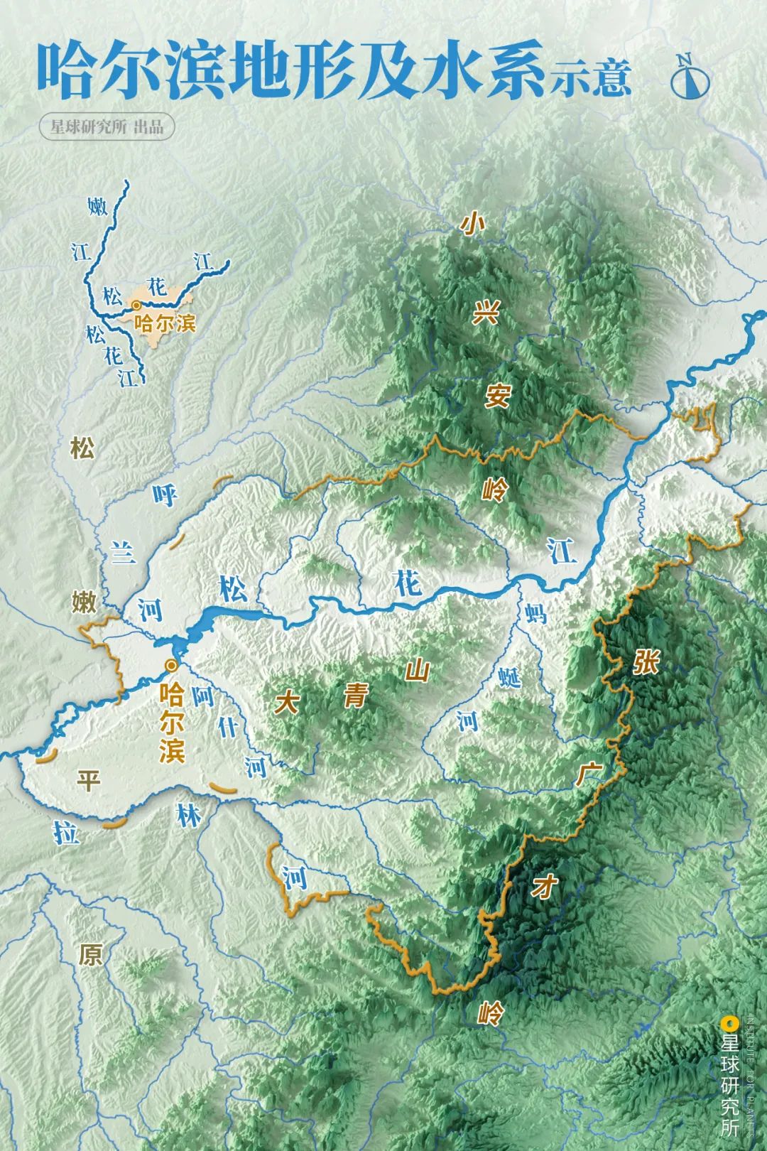 汩汩地流淌在平原与山岭之间山地与平原在这里交错分布▼(请横屏观看