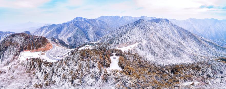 井冈山雪景图片