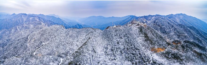 井冈山雪景图片