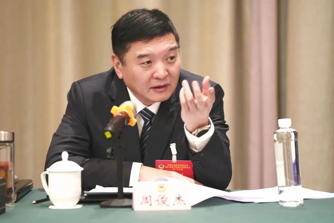 周俊杰到团林铺代表团,政协白庙讨论组参加审议讨论