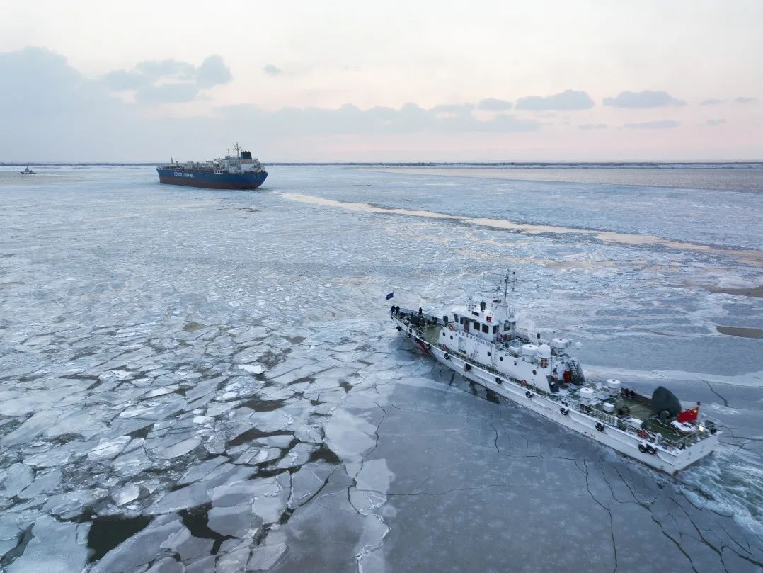 辽东湾海冰图片