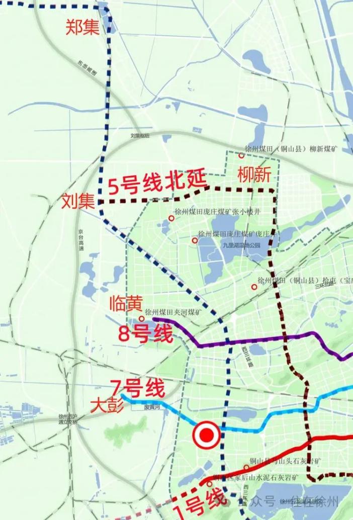 新城(柳新)到達劉集;s3號線不走徐豐公路,而是經劉集,再向北到鄭集