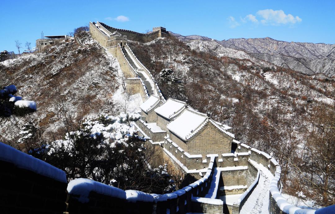 长城雪景慕田峪图片