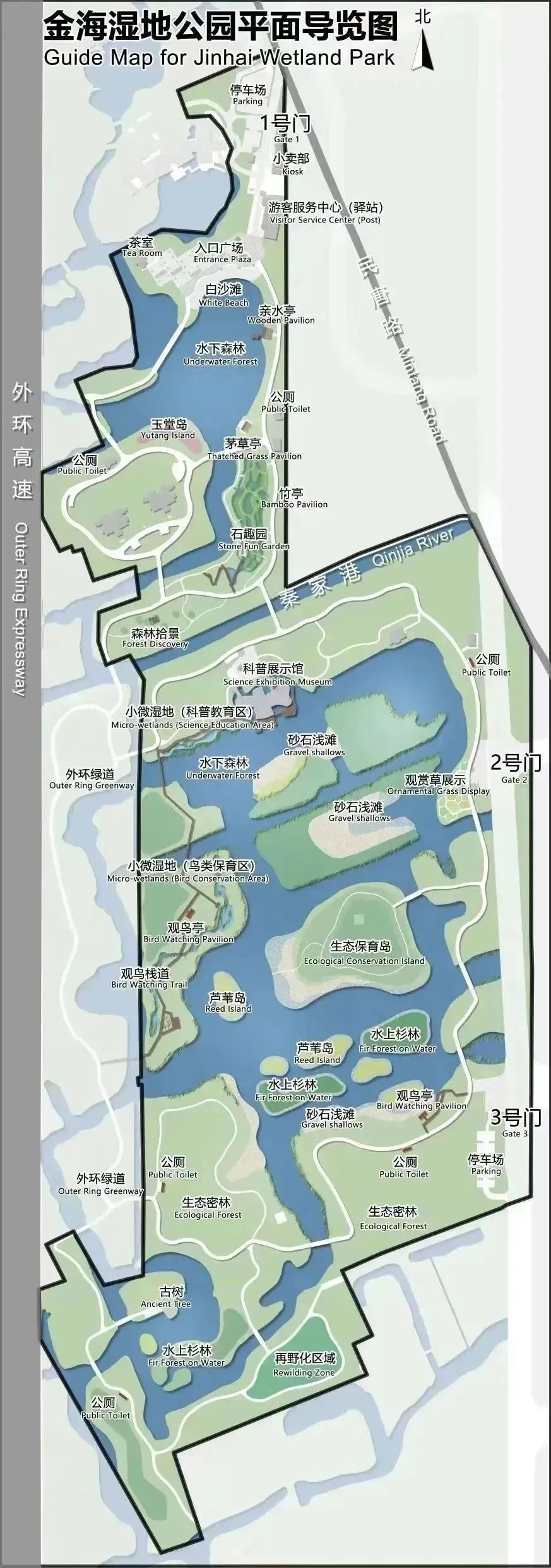 大港湿地公园地图图片