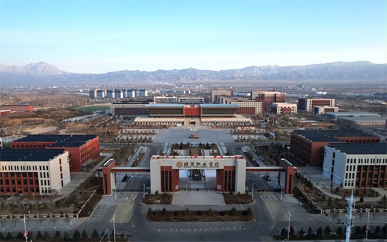 2024年1月23日拍摄的甘肃省张掖市山丹县培黎职业学院