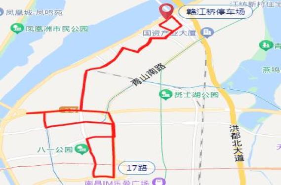 下沙窩,三經路八一中學,兒童醫院,省人民醫院,八一橋,象山北路北口