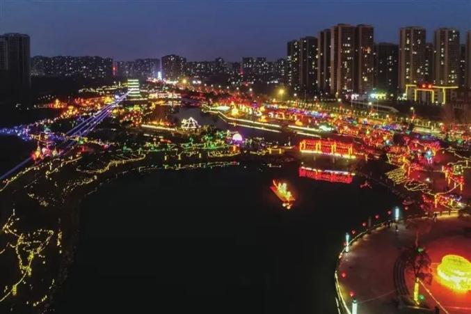 仙桃市夜景图片
