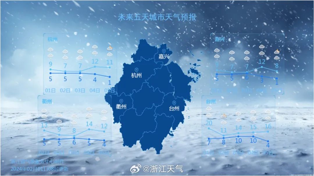 下雪气象图图片