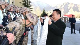 王君正春节藏历新年前夕看望慰问驻藏部队、武警官兵