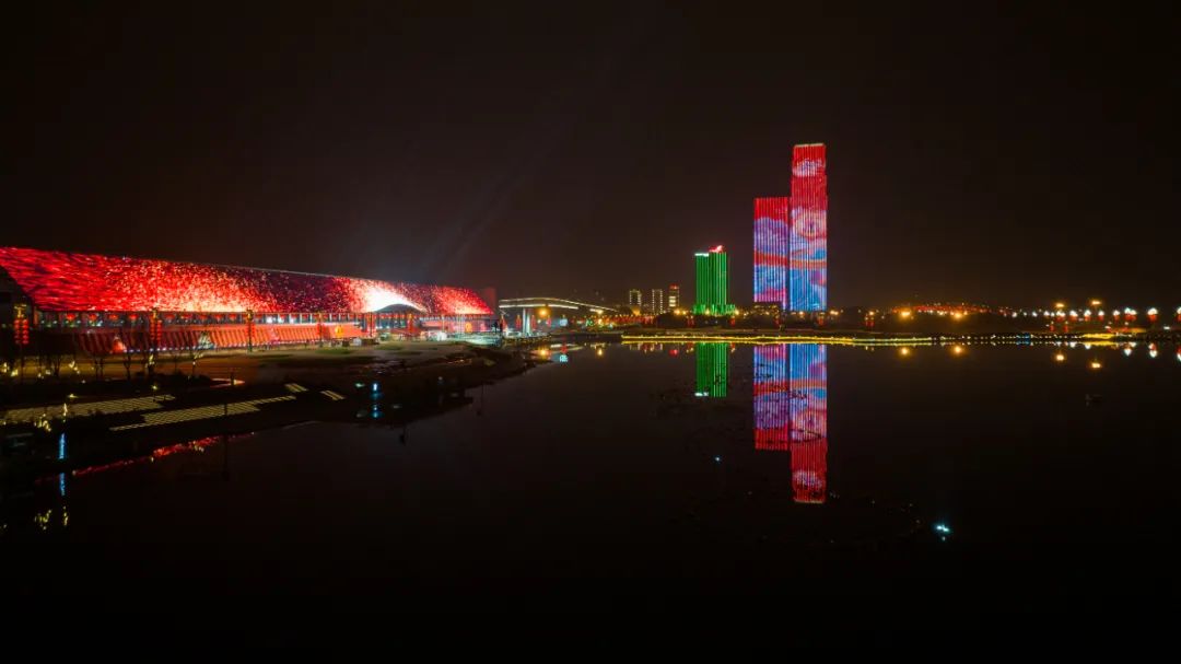 天府国际会议中心夜景图片