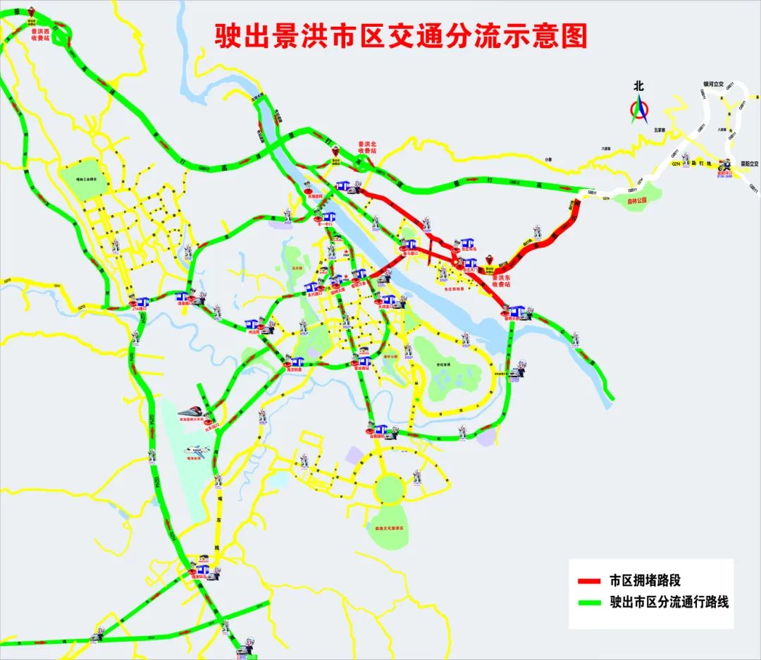 景洪市公交车线路图图片