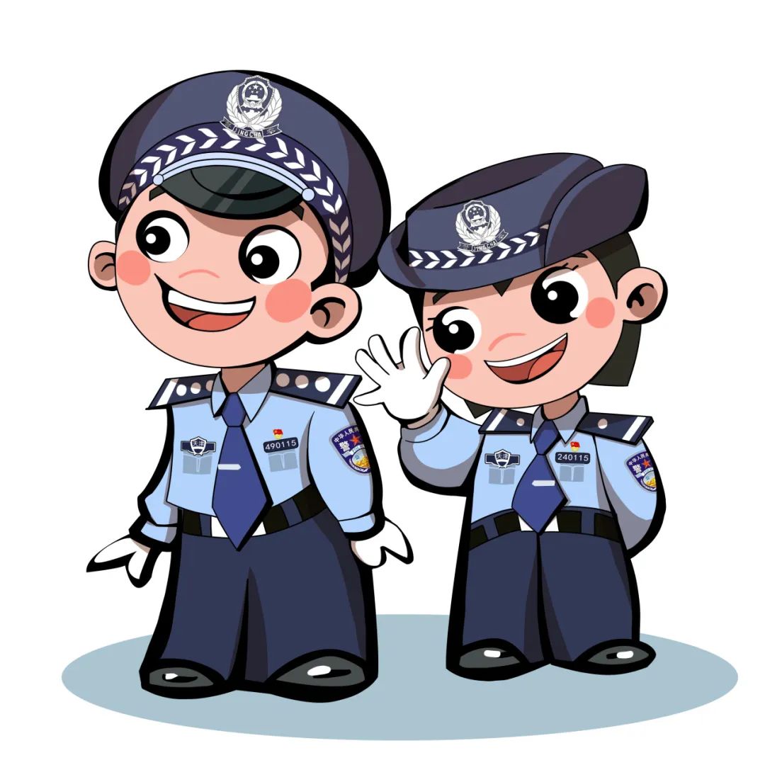 警察漫画 形象图片