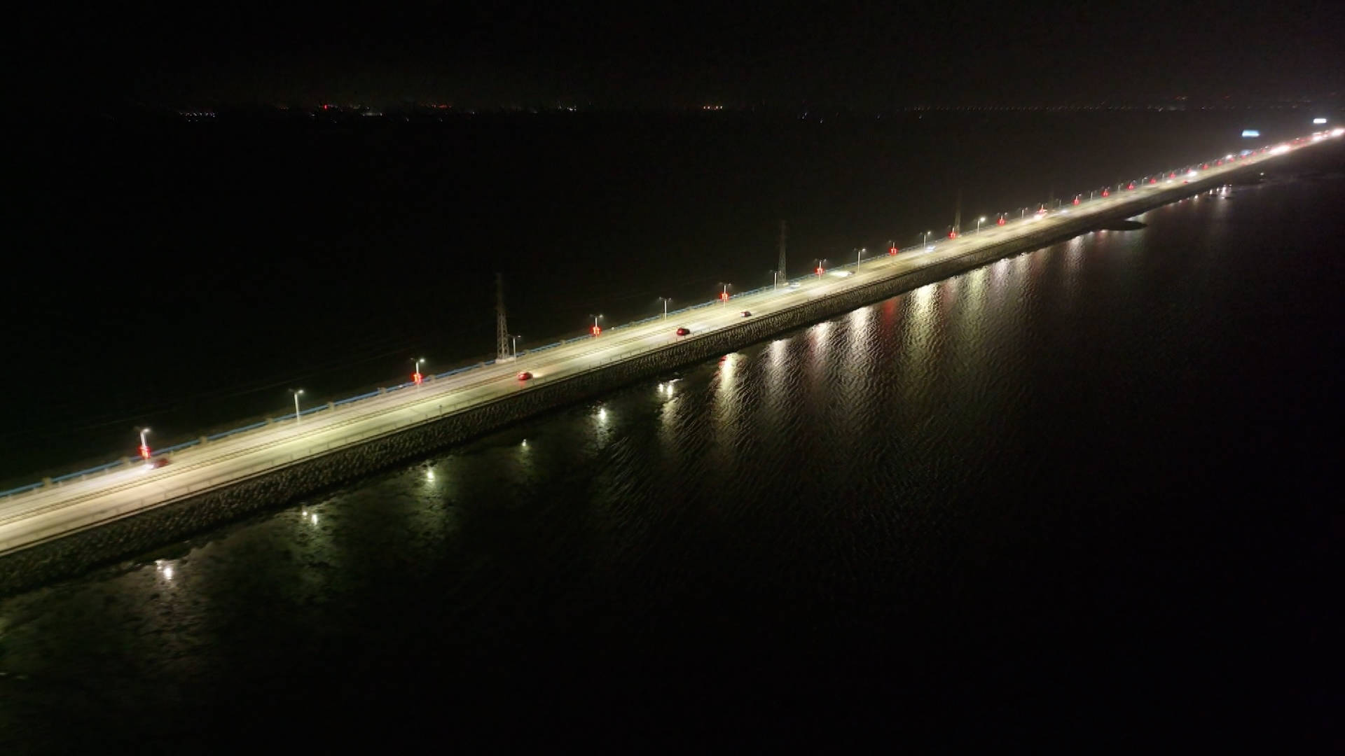 海陵岛夜景图片