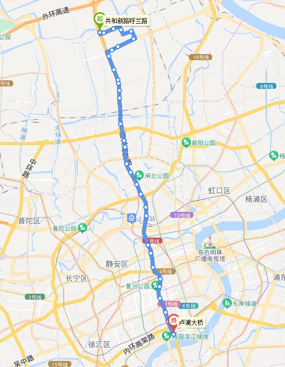 95路公交车路线图最新图片