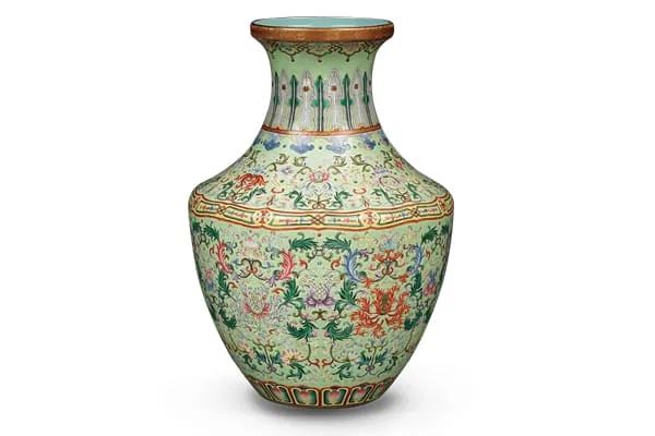 花瓶 壺 中国 漢詩 人物図 骨董品 古美術 時代物 （花瓶 壺 中国