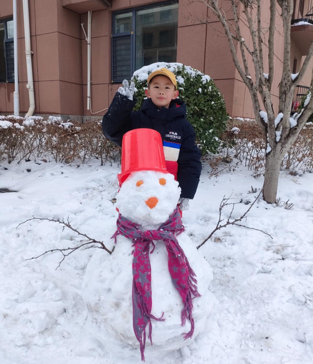 潍坊娃娃们的专属雪人来啦~_澎湃号·政务_澎湃