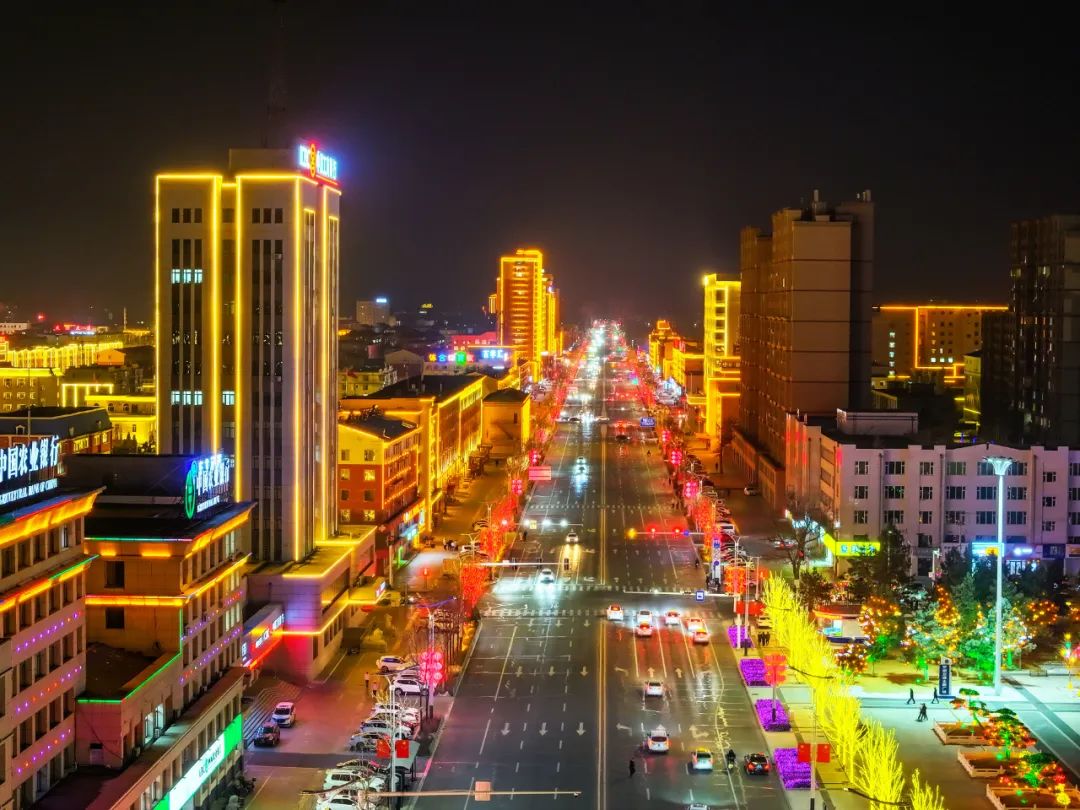 吉地过年 吉祥如意|白城璀璨夜景,看一眼便醉了_澎湃号·政务_澎湃