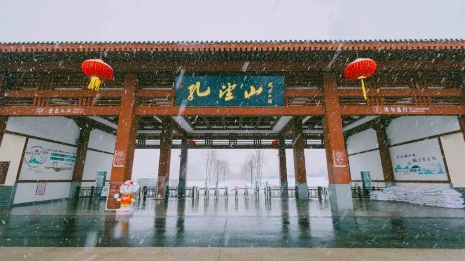 桃花涧景区雪后的桃花涧宁静而美丽每一个角度都能拍出绝美照片如此