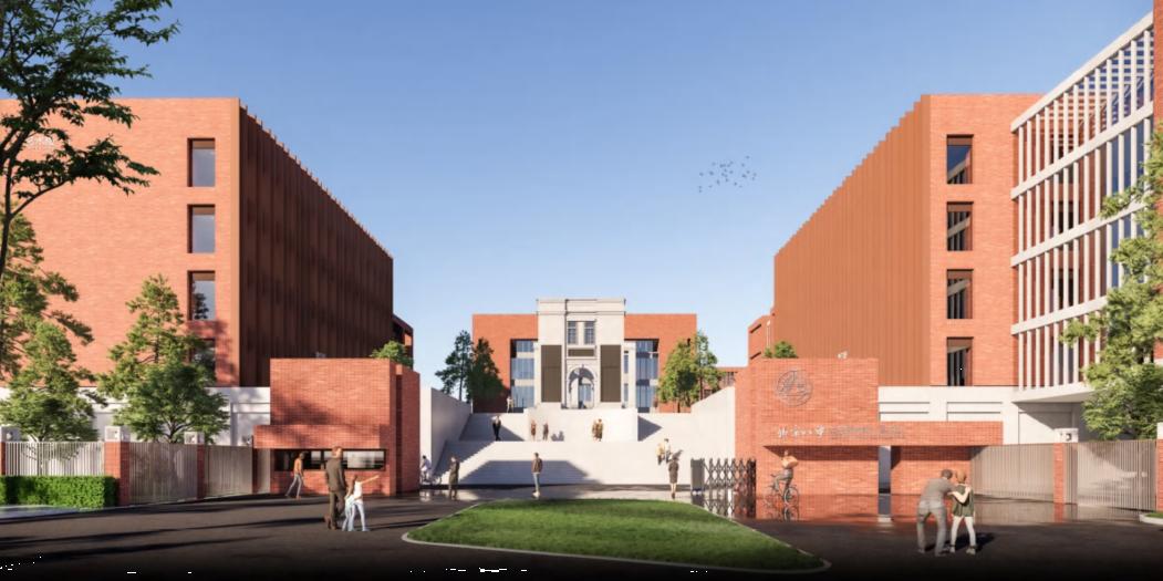 中国建研院的方案设计以高水平高标准建设"北京八中亦庄新城学校"
