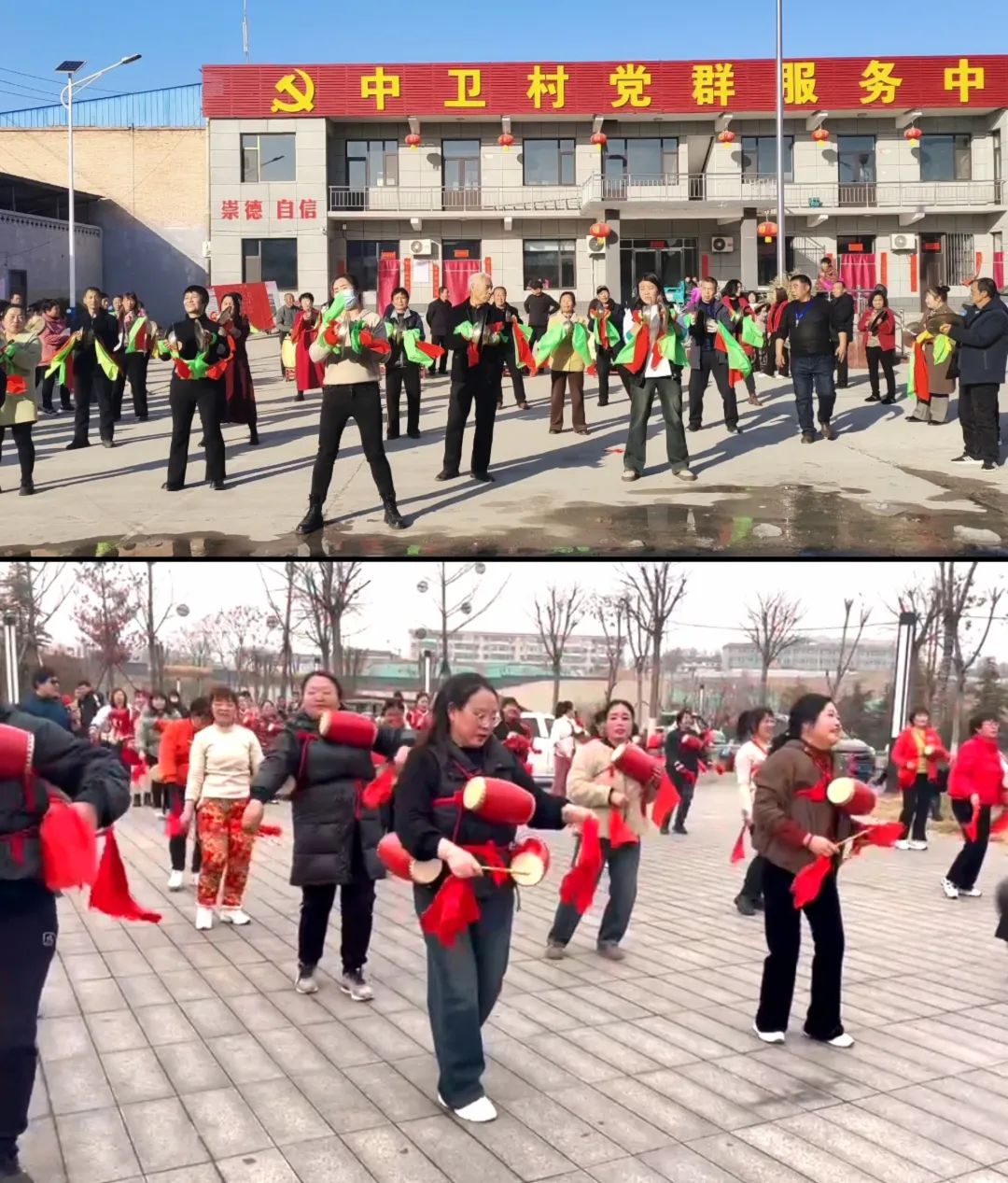 里砦镇南唐乡王庄镇桥上镇西闫镇原标题:《社火表演"她"风采》