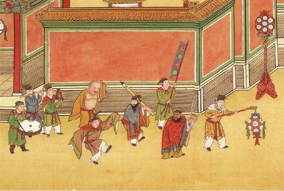 放大看《宪宗行乐图》,跟着明宪宗玩转元宵节_澎湃