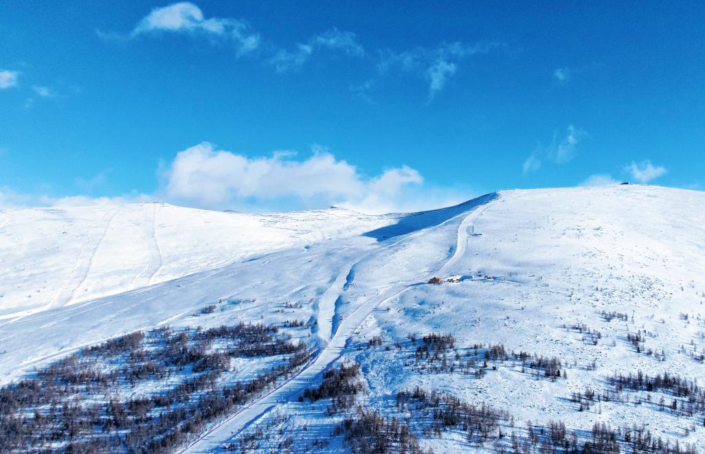 可可托海滑雪场缆车及雪道分布!