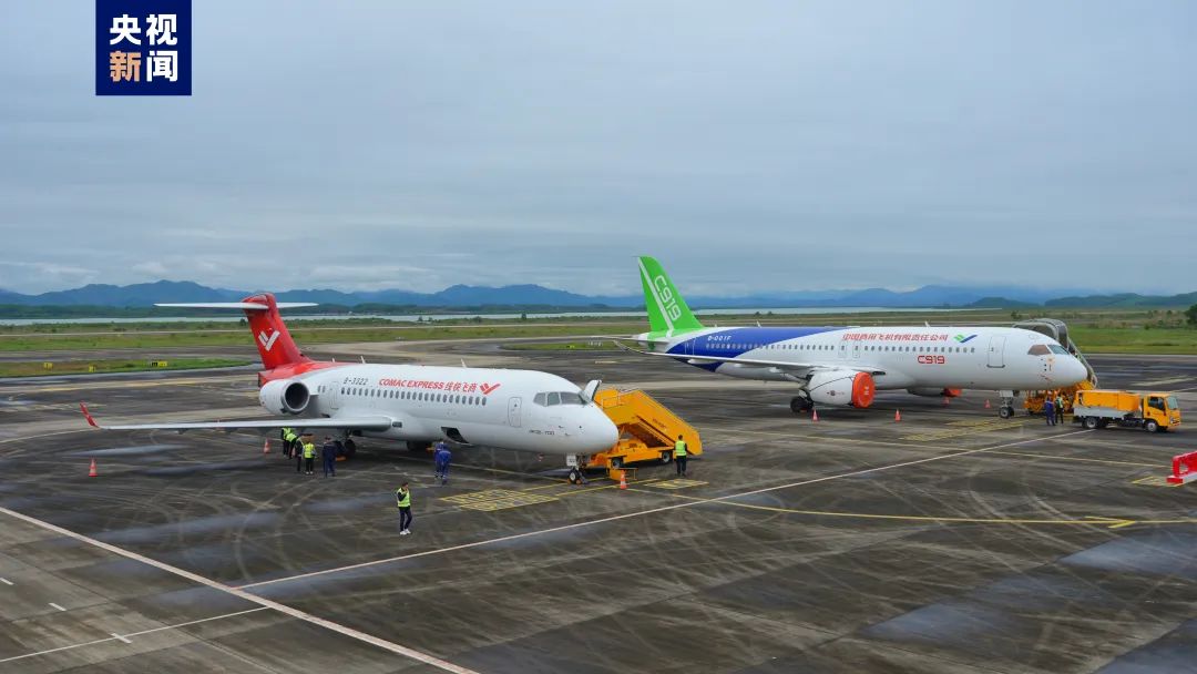 根据安排,在接下来的两周时间里,c919和arj21飞机将在越南,老挝