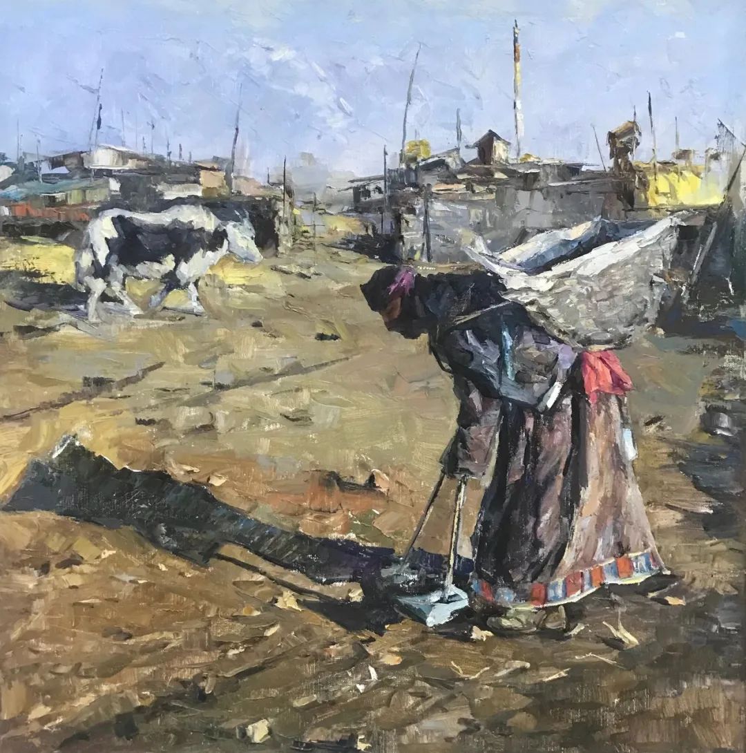 《盐碱沟》 李 勇《玛曲草原》 王永久《雪村》 陈志平《小河边》 何