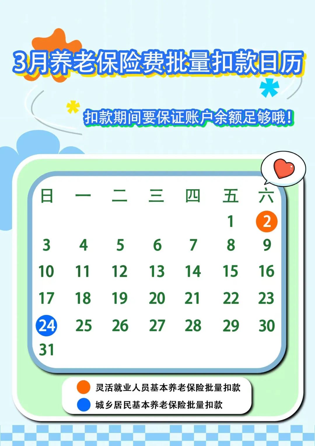 【重要提醒】注意3月养老保险费批量扣款时间_澎湃号