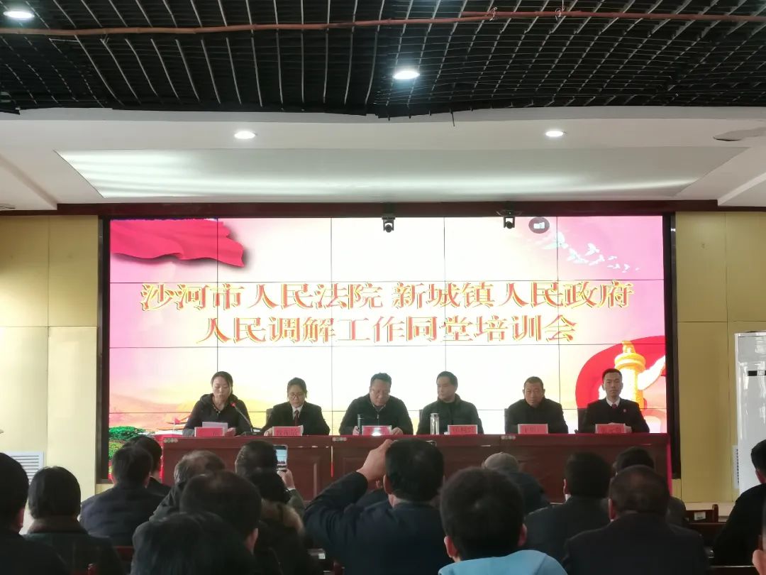 【诉源治理】沙河法院举办人民调解工作同堂培训会_澎