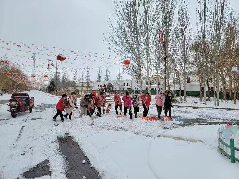 巾帼志愿服务丨黄泥堡裕固族乡妇联开展扫雪除冰志愿服务活动_澎湃号