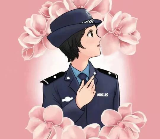 女警察卡通形象图片