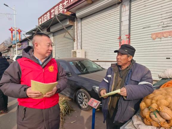 蔚县吉家庄镇新时代文明实践所开展老年人防诈骗宣传活动