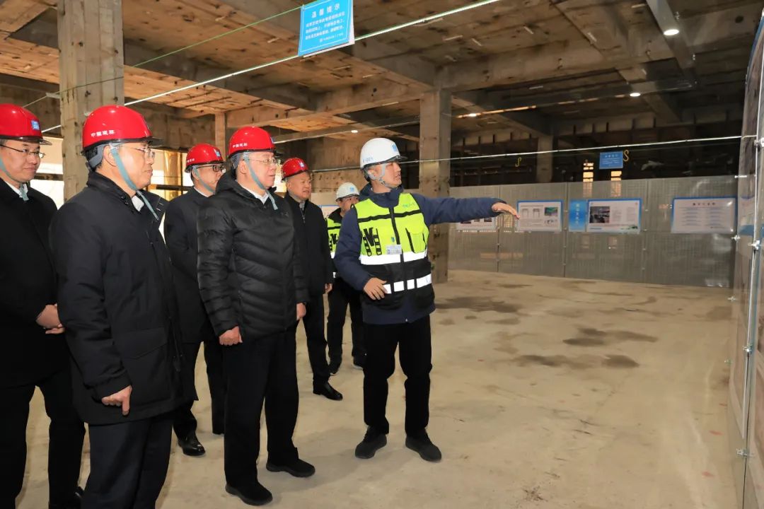 郑学选调研检查中建八局在京重点项目,部署全国两会期间集团安全生产