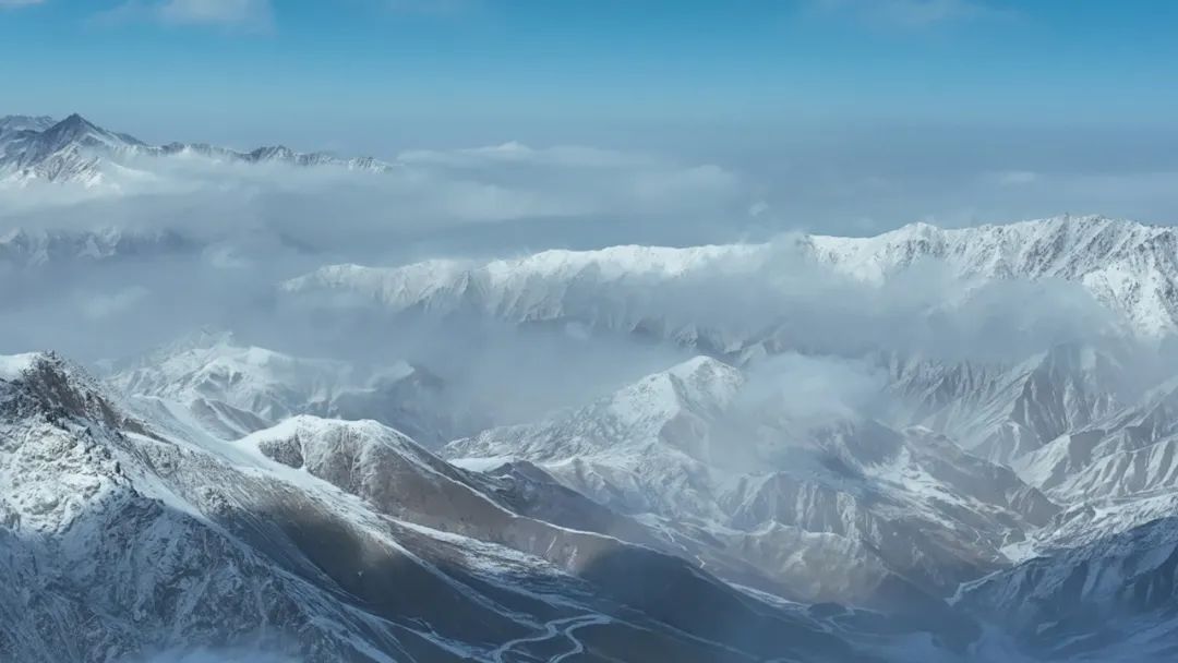 赞美祁连山雪景图片