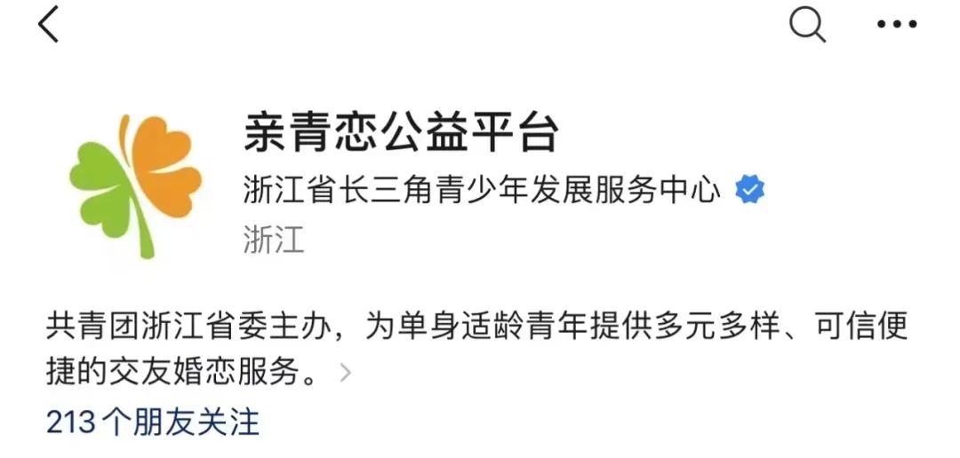 相互指路找到了"亲青恋"平台让全国各地的小伙伴接连登上热搜"浙里办