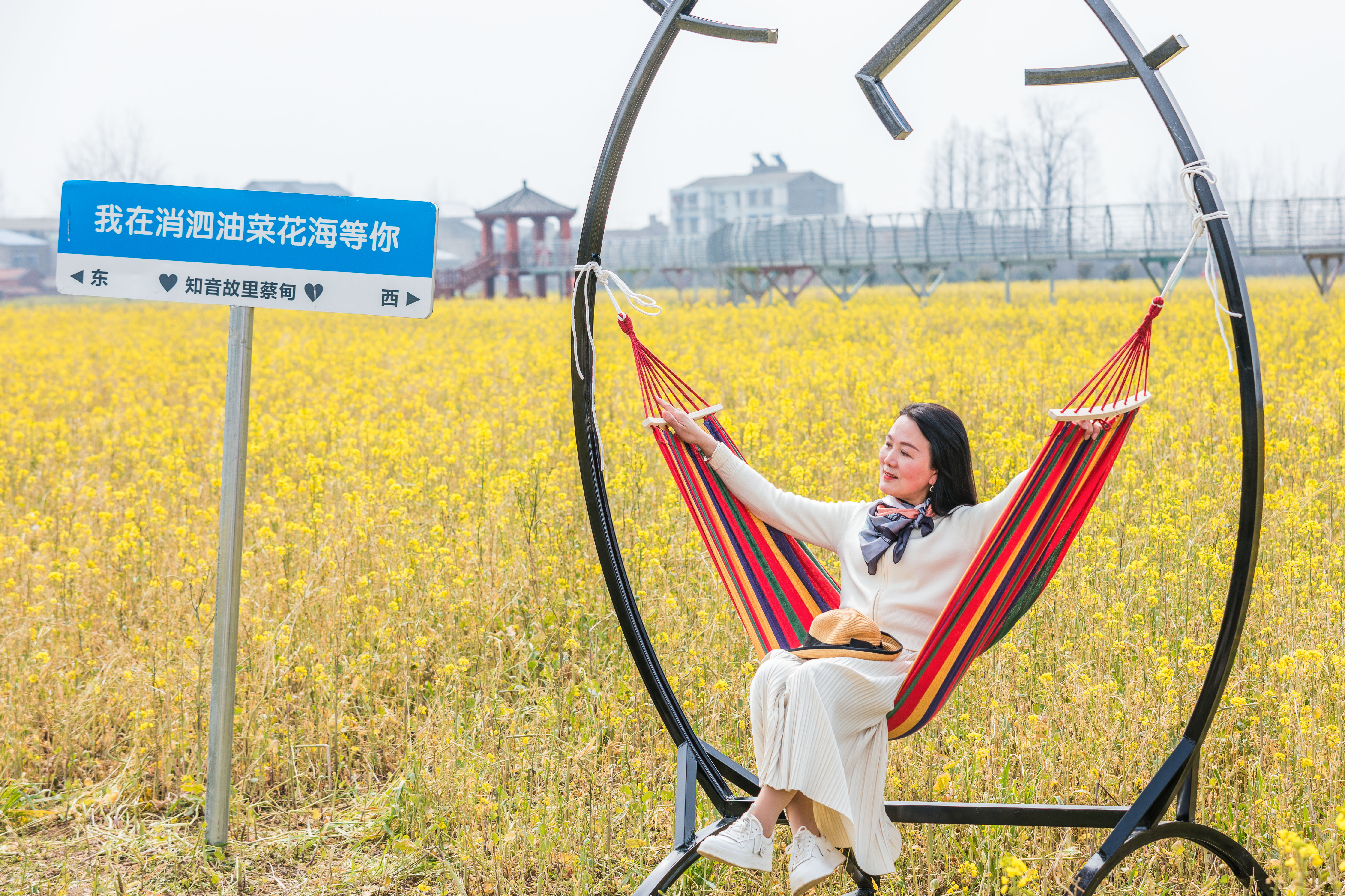 万亩油菜花迎春绽放,知音故里(蔡甸)消泗油菜花节开幕