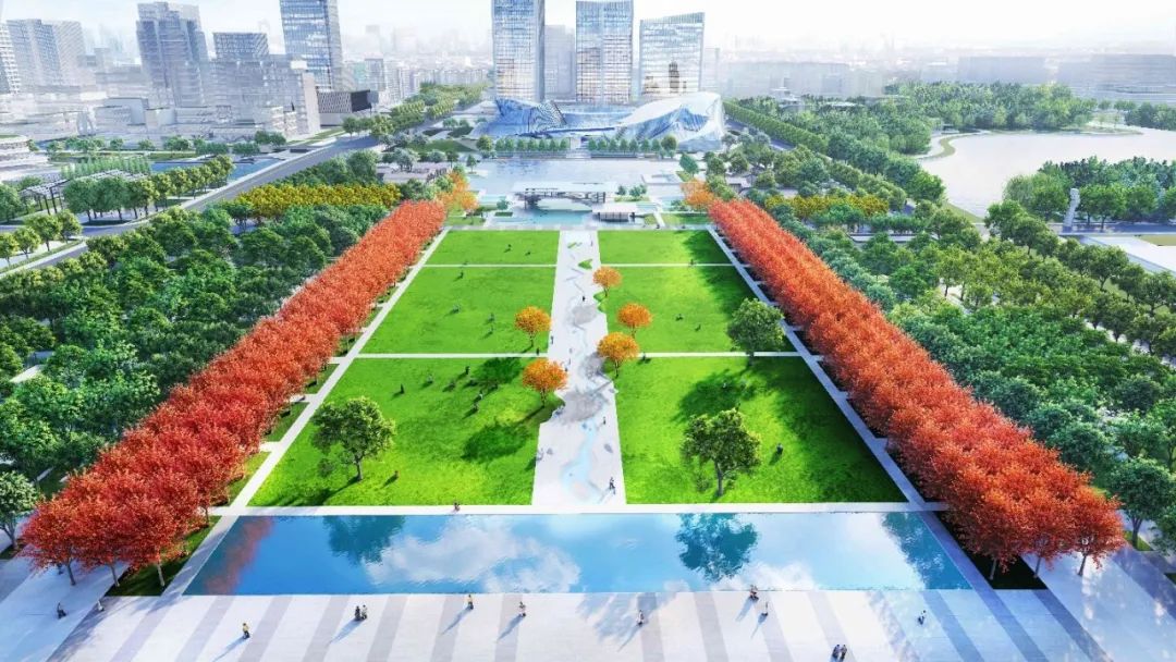 "南虹桥相关负责人表示,就以正在建设的公园一期为例,南北空间结构