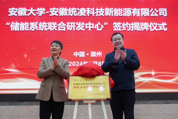 安徽大学蔡敬民出席储能系统联合研发中心揭牌仪式_澎湃号·政务_澎湃