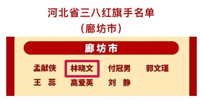 香河县法院员额法官林晓文荣获河北省三八红旗手称号