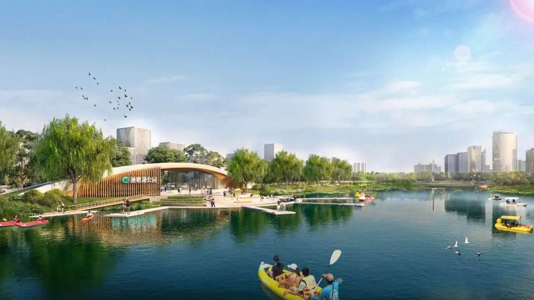 通明湖公园效果图.