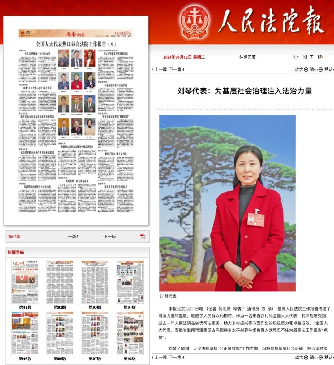 刘琴代表:为基层社会治理注入法治力量