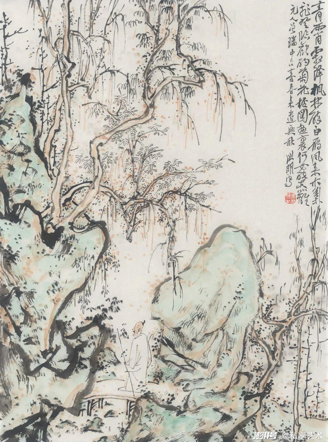 望南山——金心明书画小品展_澎湃号·湃客_澎湃新闻-the paper