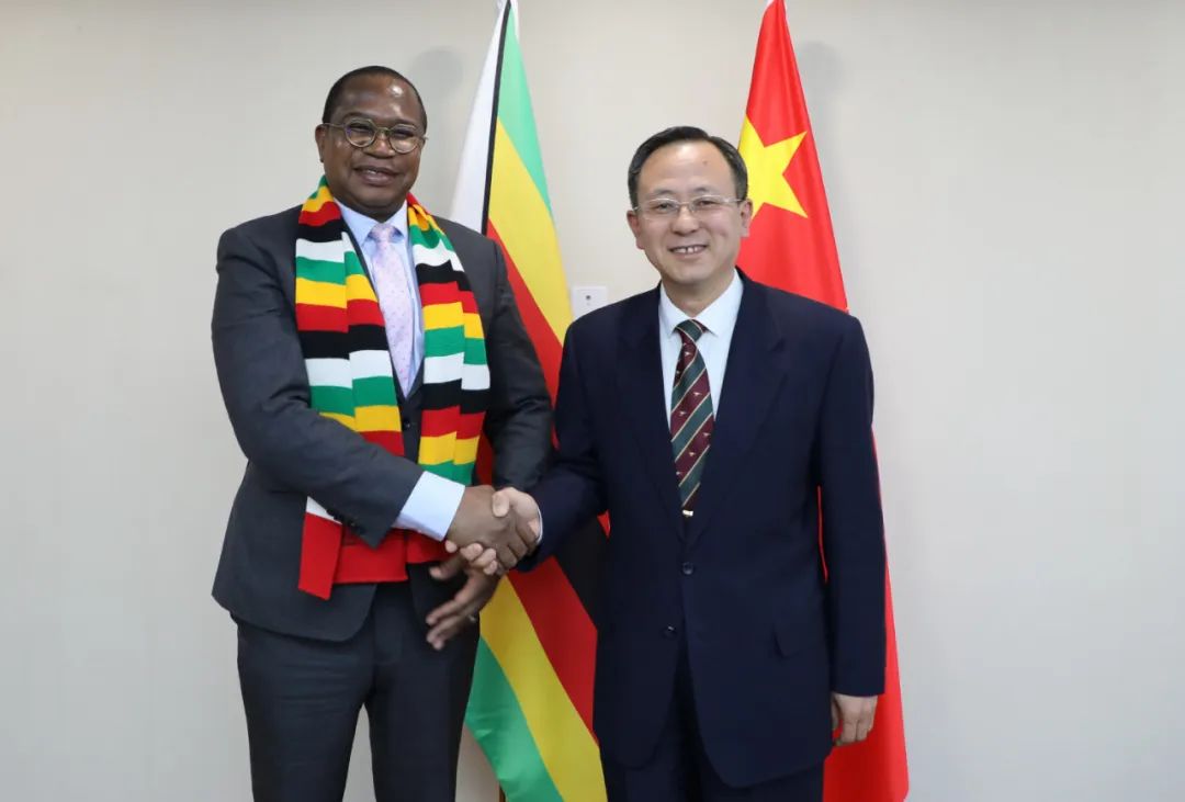 刘俊峰副署长同津巴布韦财政部长恩库贝共同主持召开中津推动落实全球